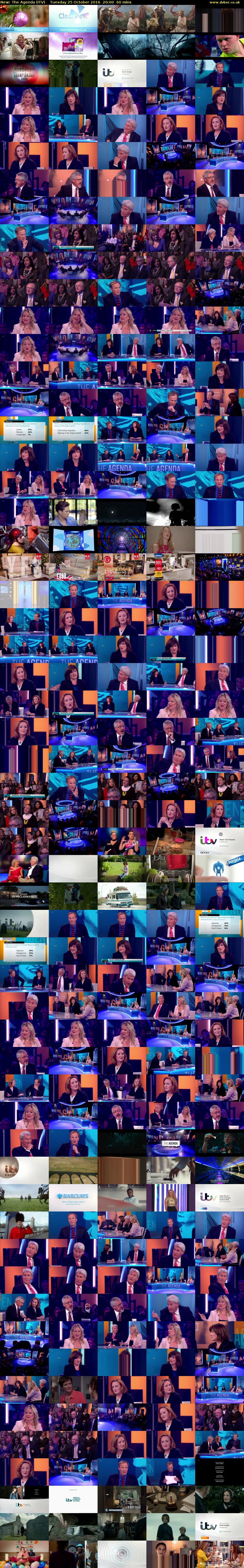 The Agenda (ITV) Tuesday 25 October 2016 20:00 - 21:00