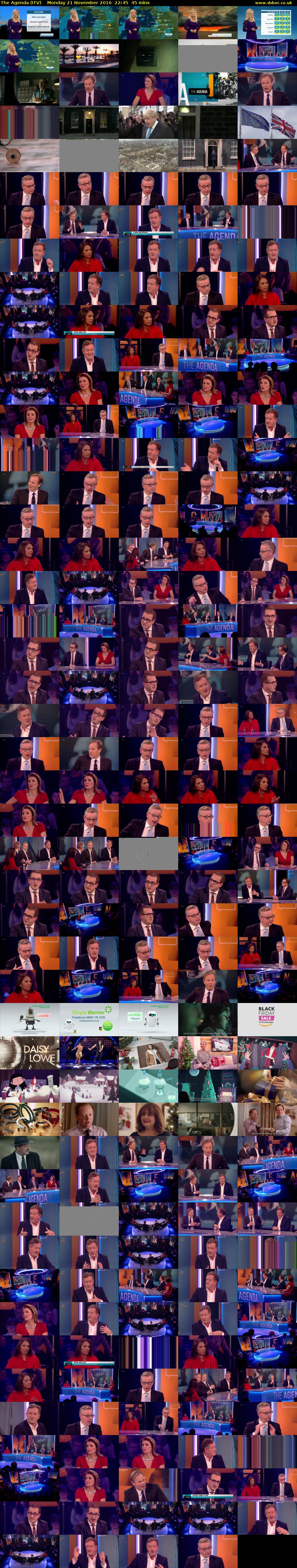 The Agenda (ITV) Monday 21 November 2016 22:45 - 23:30