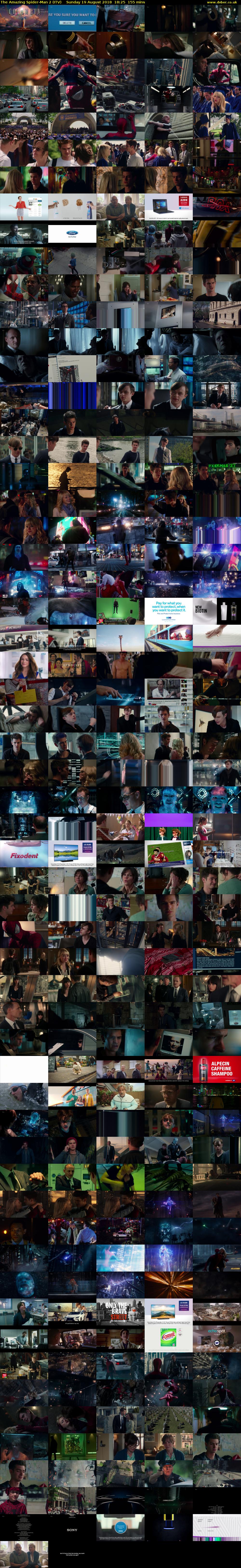 The Amazing Spider-Man 2 (ITV) Sunday 19 August 2018 18:25 - 21:00