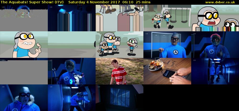 The Aquabats! Super Show! (ITV) Saturday 4 November 2017 06:10 - 06:35