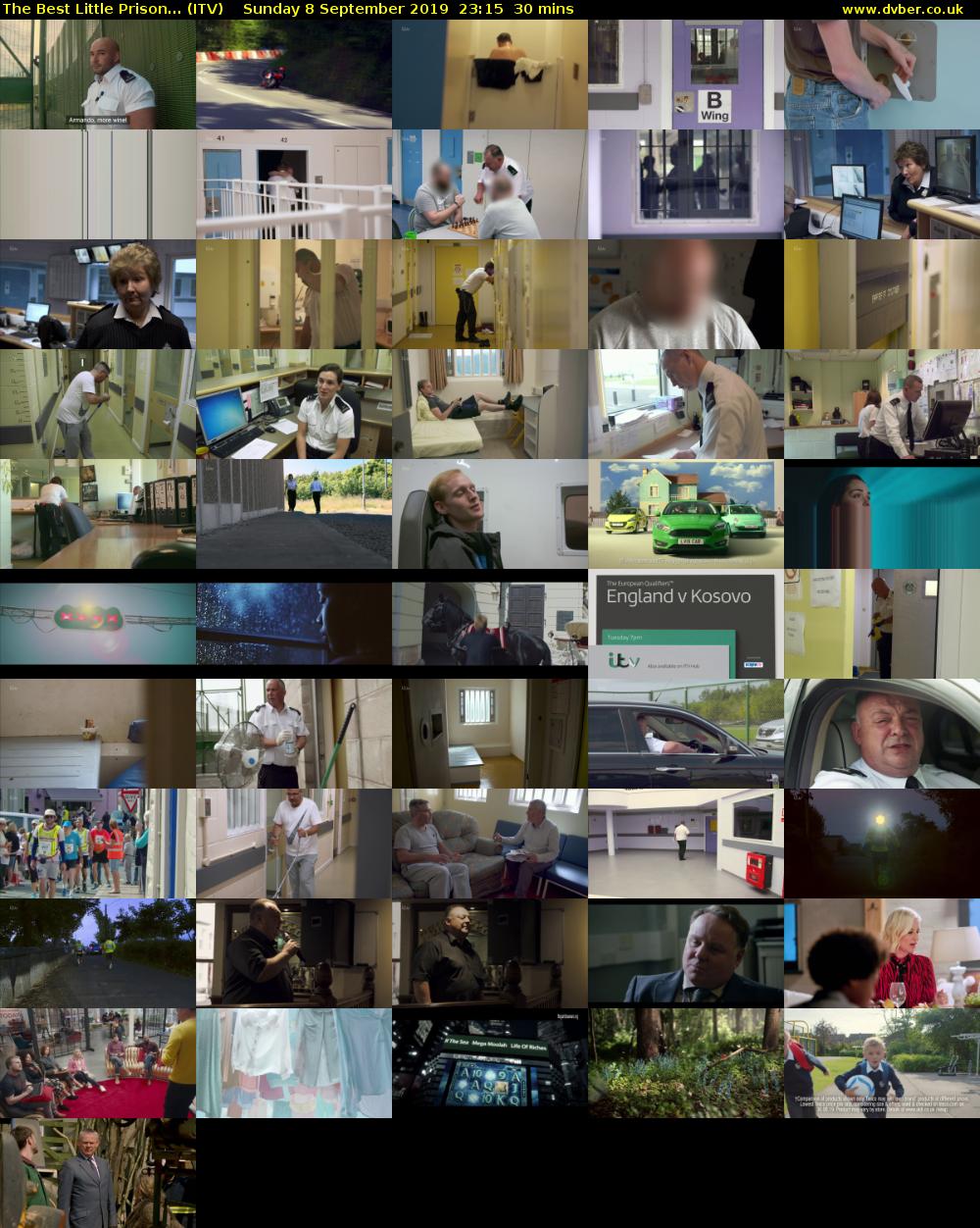 The Best Little Prison... (ITV) Sunday 8 September 2019 23:15 - 23:45