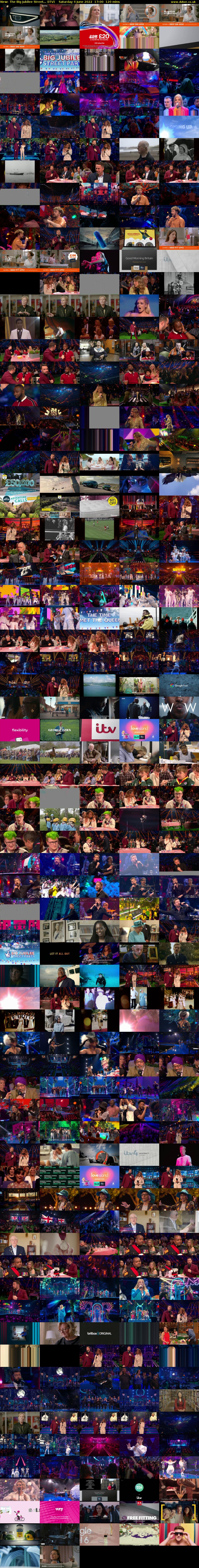The Big Jubilee Street... (ITV) Saturday 4 June 2022 17:00 - 19:00