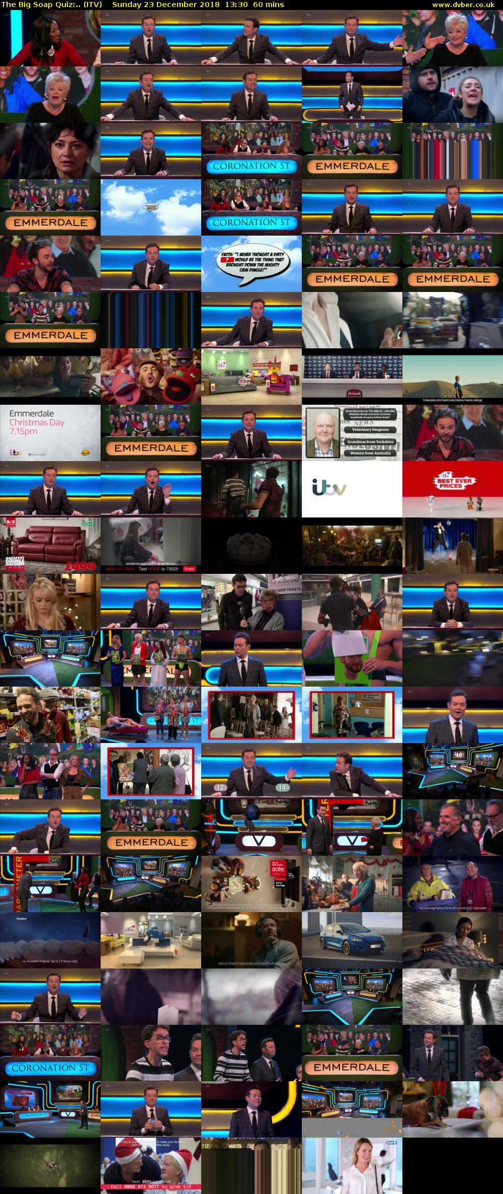 The Big Soap Quiz:.. (ITV) Sunday 23 December 2018 13:30 - 14:30