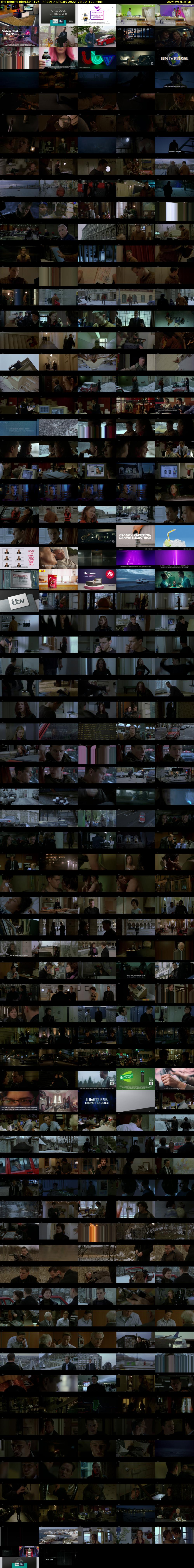 The Bourne Identity (ITV) Friday 7 January 2022 23:10 - 01:10