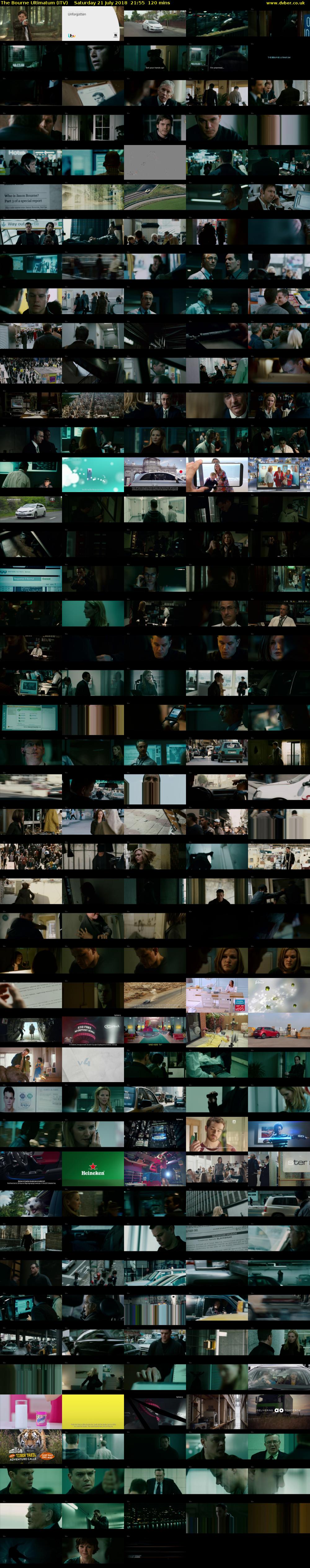 The Bourne Ultimatum (ITV) Saturday 21 July 2018 21:55 - 23:55