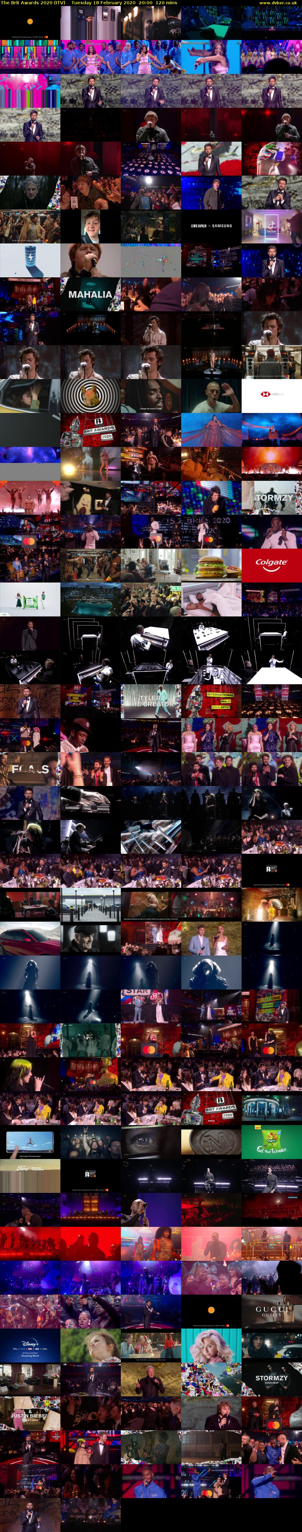 The Brit Awards 2020 (ITV) Tuesday 18 February 2020 20:00 - 22:00