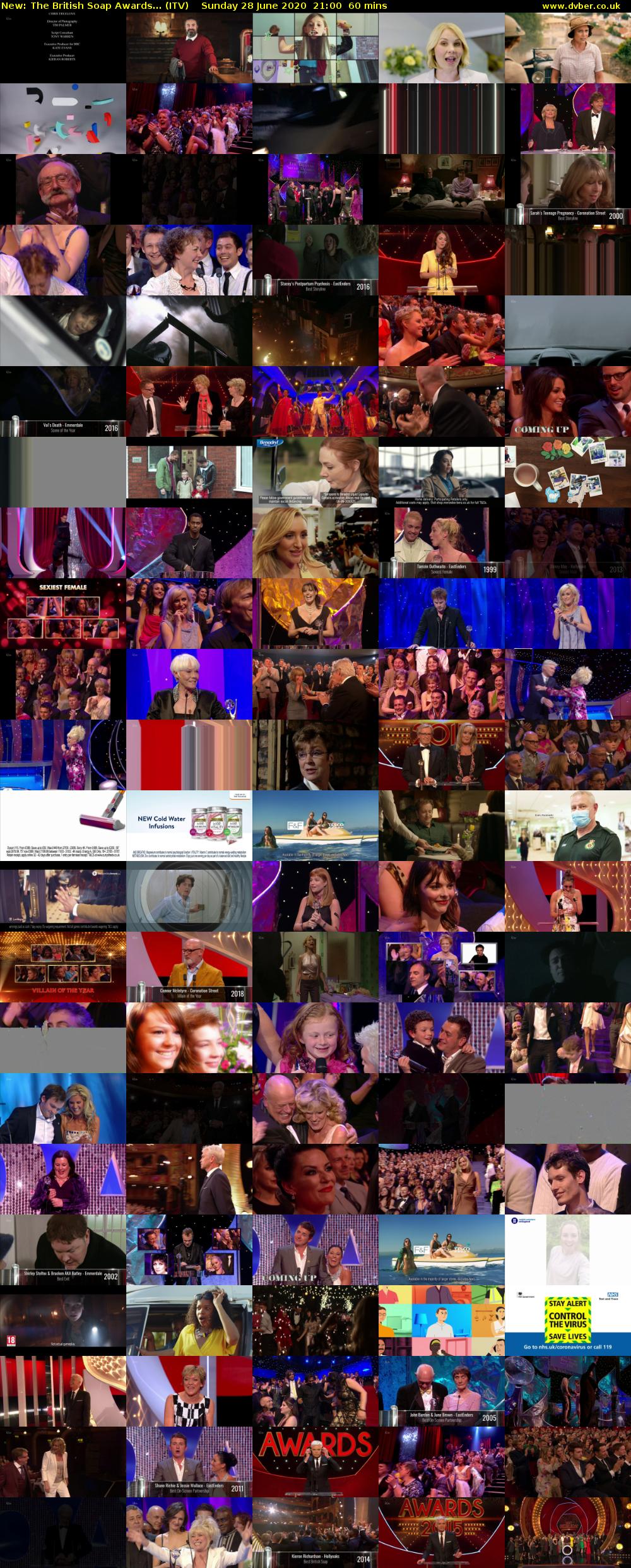 The British Soap Awards... (ITV) Sunday 28 June 2020 21:00 - 22:00