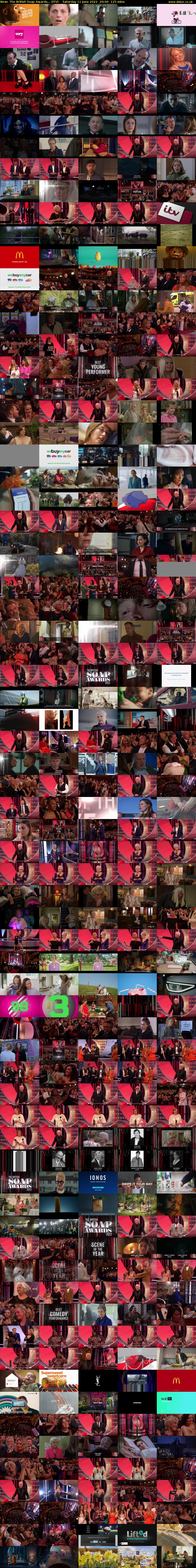 The British Soap Awards... (ITV) Saturday 11 June 2022 20:00 - 22:05