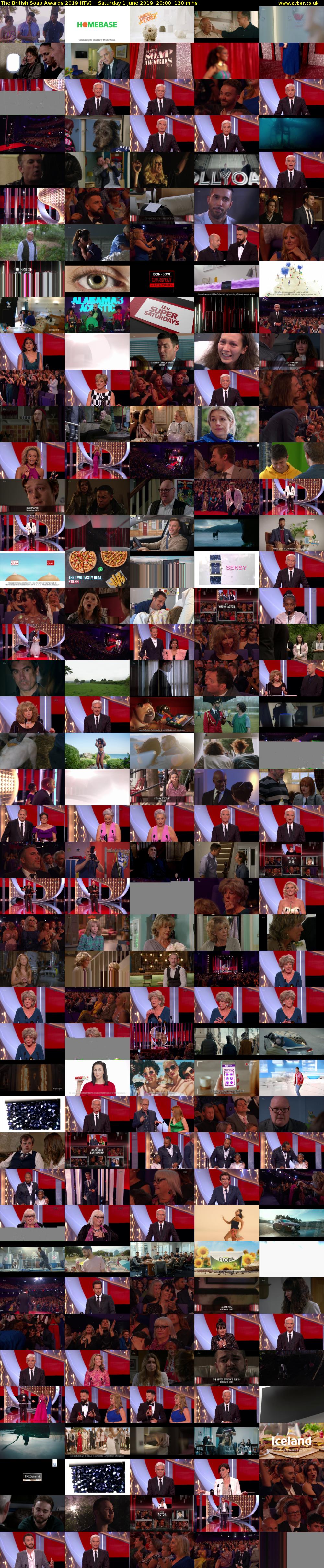 The British Soap Awards 2019 (ITV) Saturday 1 June 2019 20:00 - 22:00