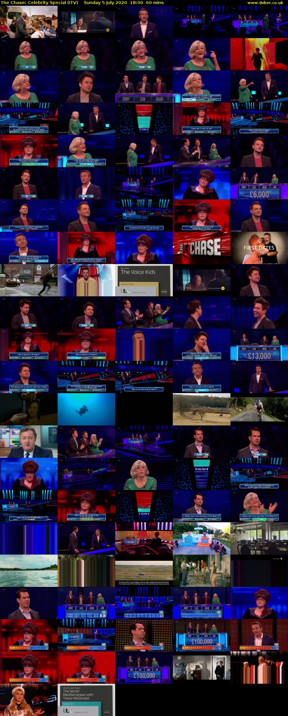 The Chase: Celebrity Special (ITV) Sunday 5 July 2020 18:00 - 19:00