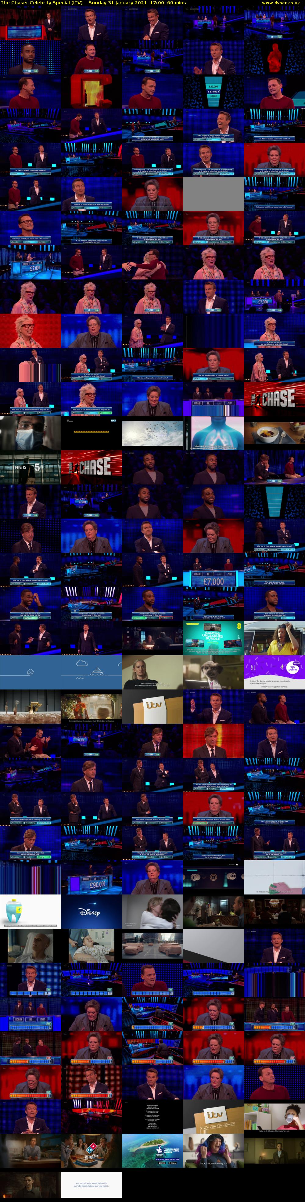 The Chase: Celebrity Special (ITV) Sunday 31 January 2021 17:00 - 18:00