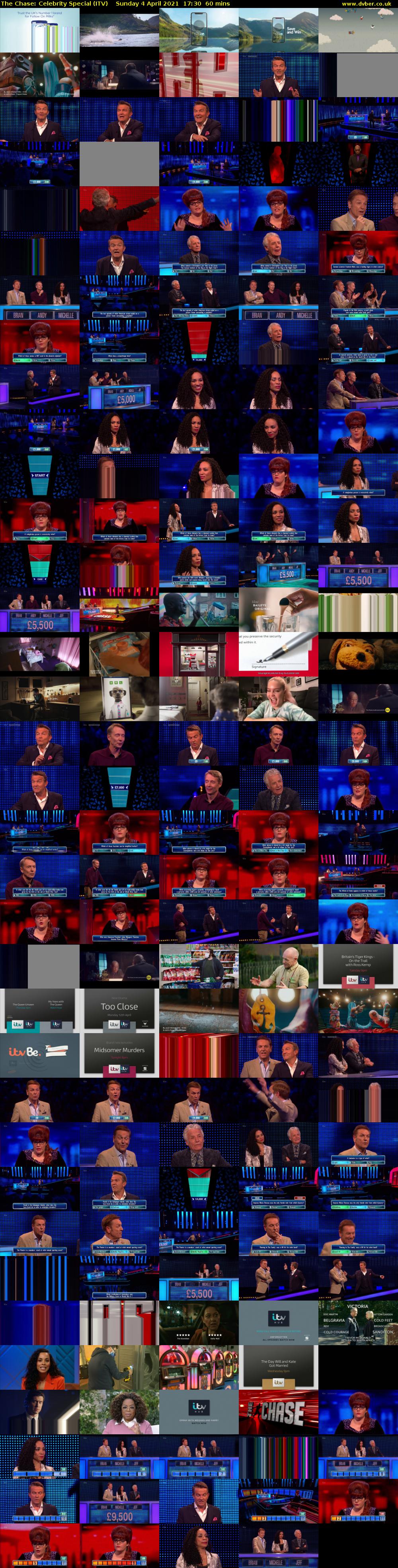 The Chase: Celebrity Special (ITV) Sunday 4 April 2021 17:30 - 18:30