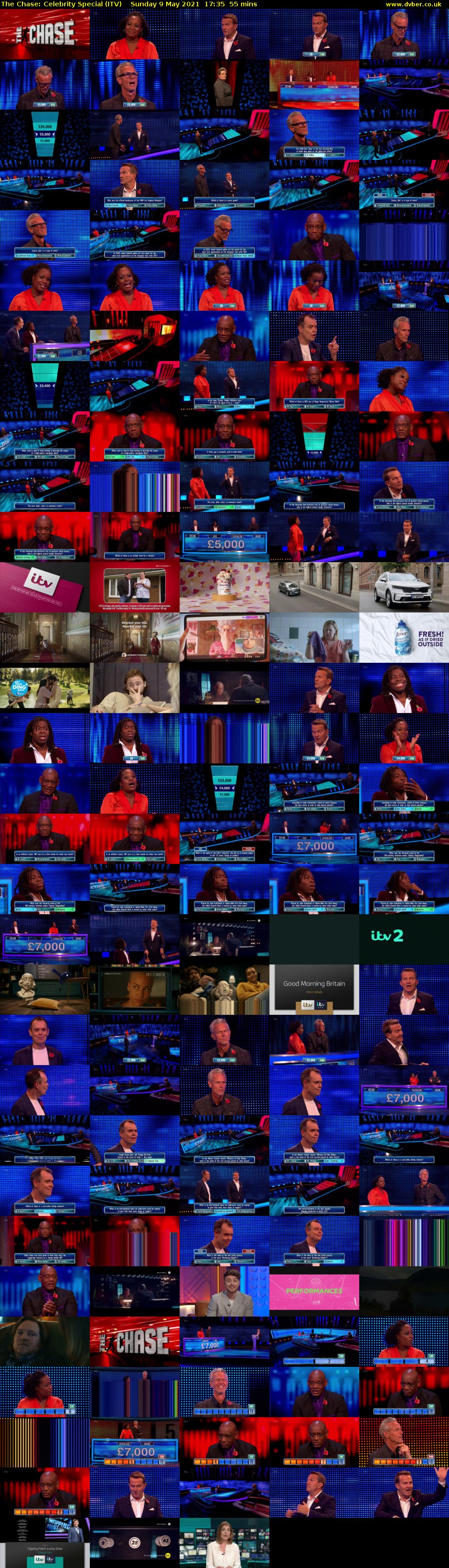 The Chase: Celebrity Special (ITV) Sunday 9 May 2021 17:35 - 18:30