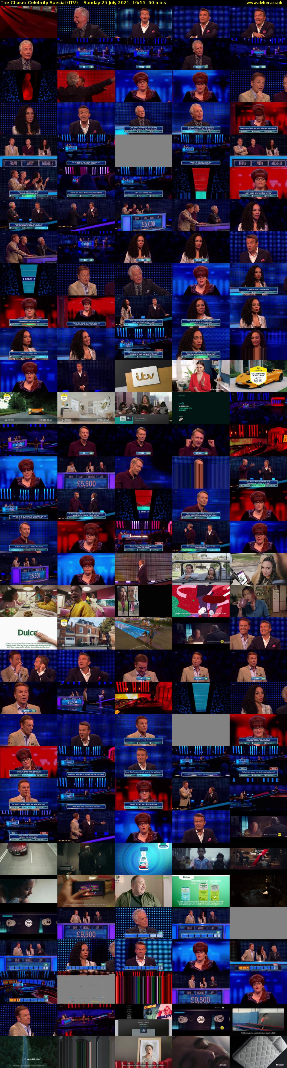 The Chase: Celebrity Special (ITV) Sunday 25 July 2021 16:55 - 17:55