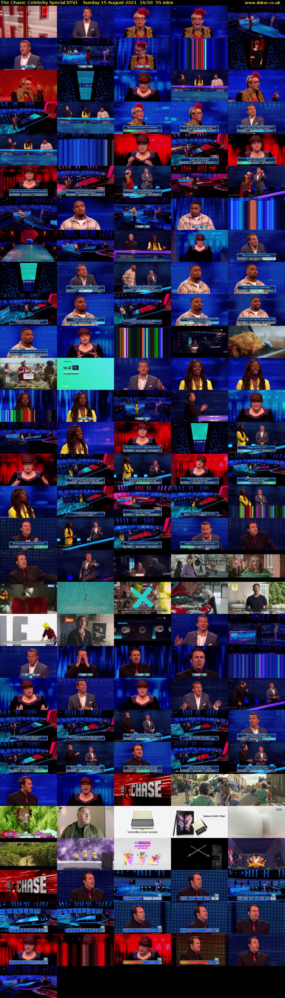 The Chase: Celebrity Special (ITV) Sunday 15 August 2021 16:50 - 17:45