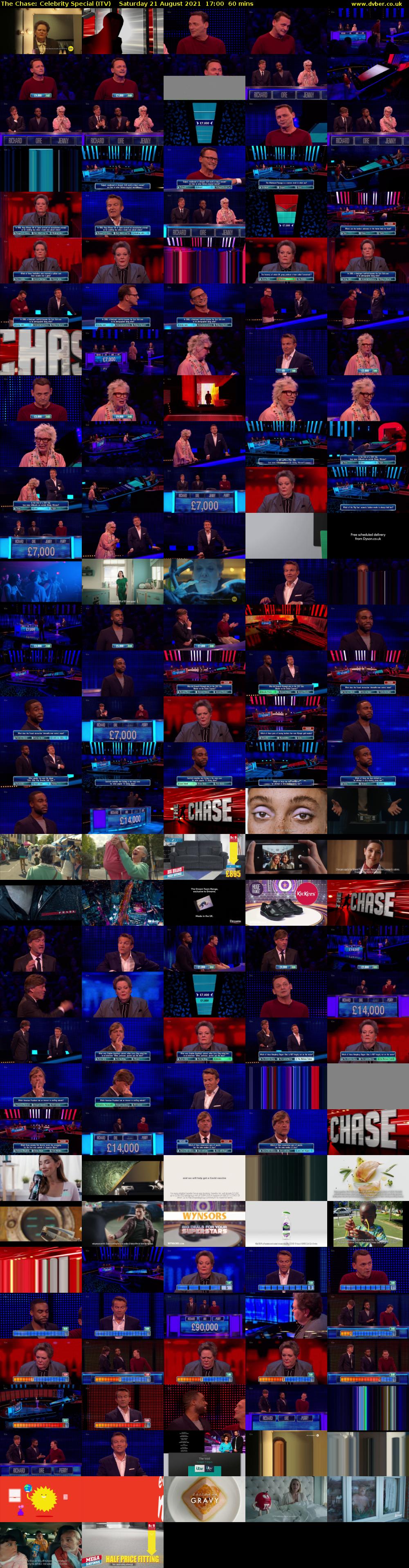 The Chase: Celebrity Special (ITV) Saturday 21 August 2021 17:00 - 18:00