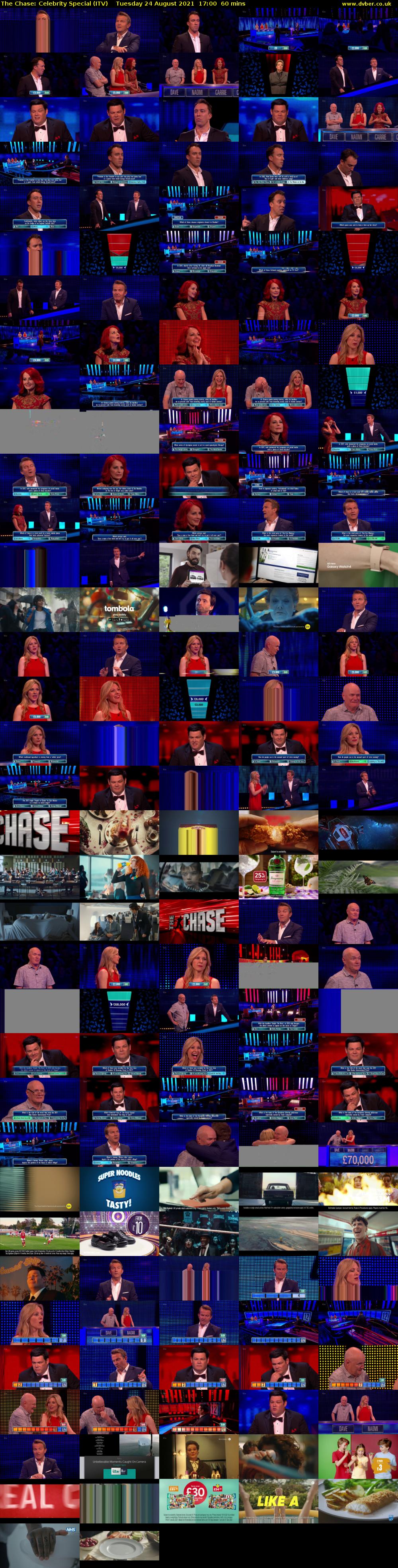 The Chase: Celebrity Special (ITV) Tuesday 24 August 2021 17:00 - 18:00