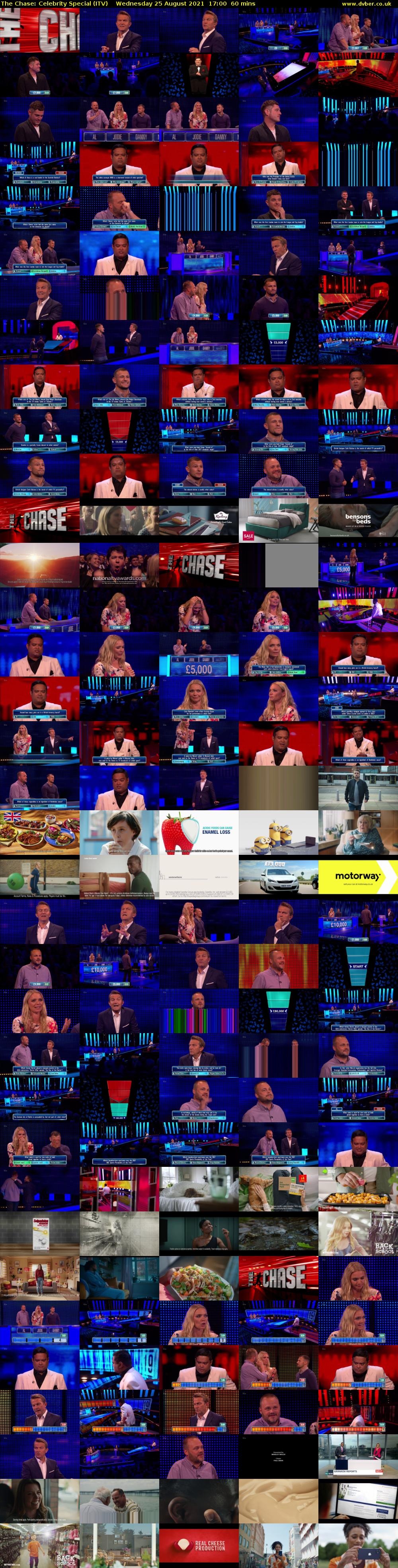 The Chase: Celebrity Special (ITV) Wednesday 25 August 2021 17:00 - 18:00
