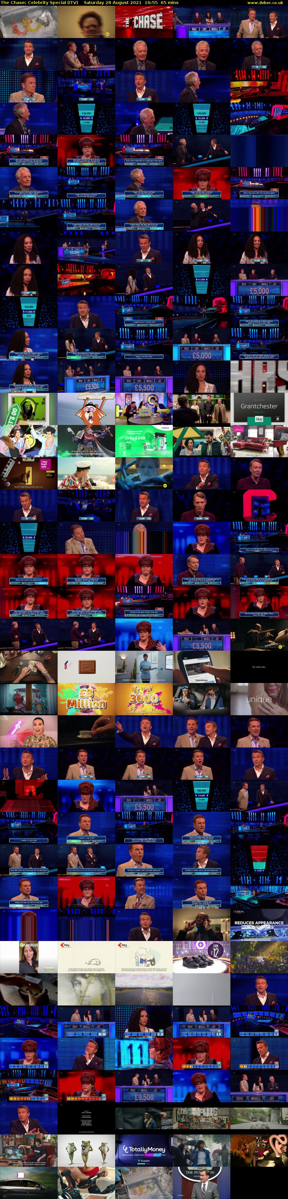 The Chase: Celebrity Special (ITV) Saturday 28 August 2021 16:55 - 18:00