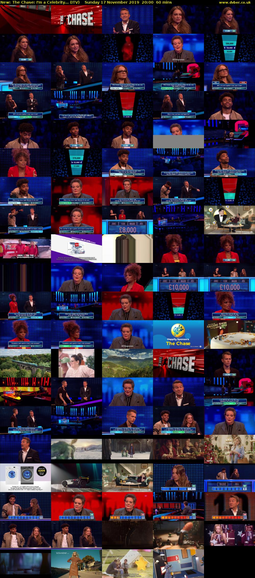The Chase: I'm a Celebrity... (ITV) Sunday 17 November 2019 20:00 - 21:00