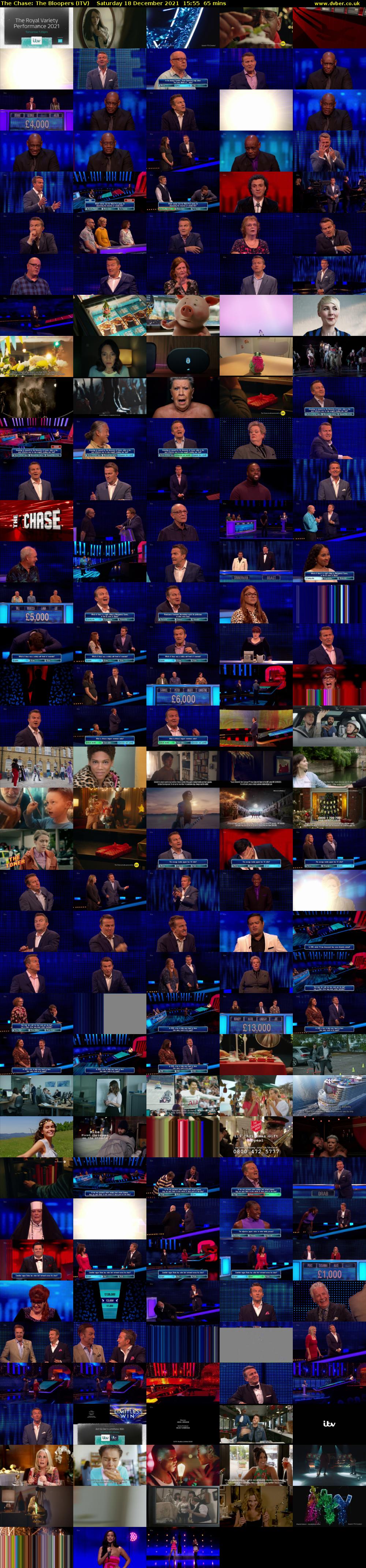 The Chase: The Bloopers (ITV) Saturday 18 December 2021 15:55 - 17:00