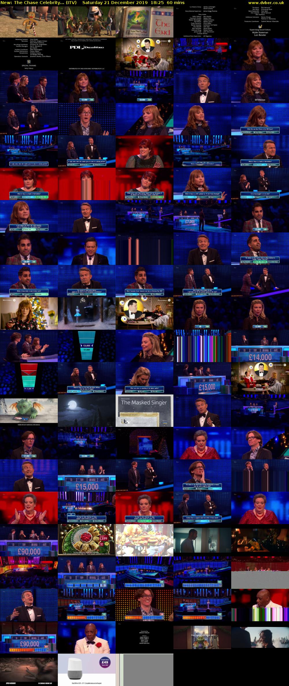 The Chase Celebrity... (ITV) Saturday 21 December 2019 18:25 - 19:25