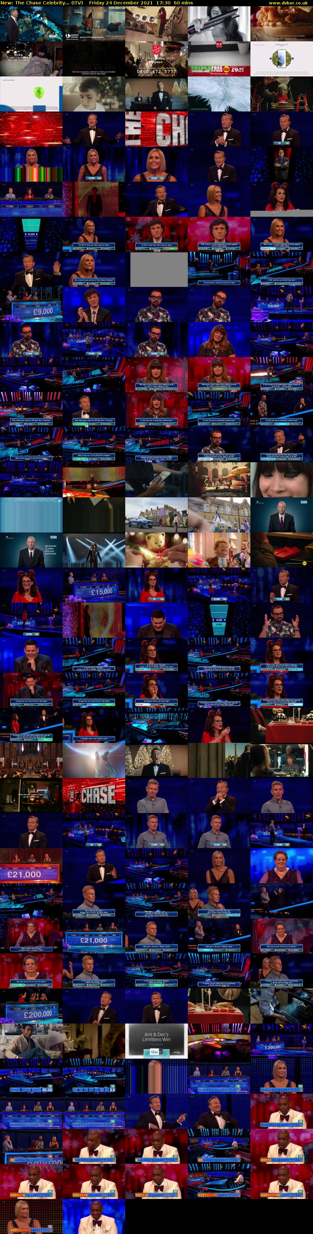 The Chase Celebrity... (ITV) Friday 24 December 2021 17:30 - 18:30