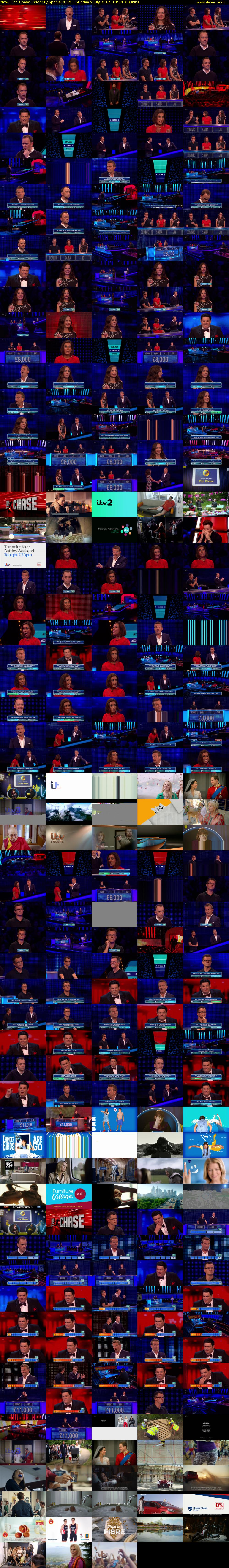 The Chase Celebrity Special (ITV) Sunday 9 July 2017 18:30 - 19:30