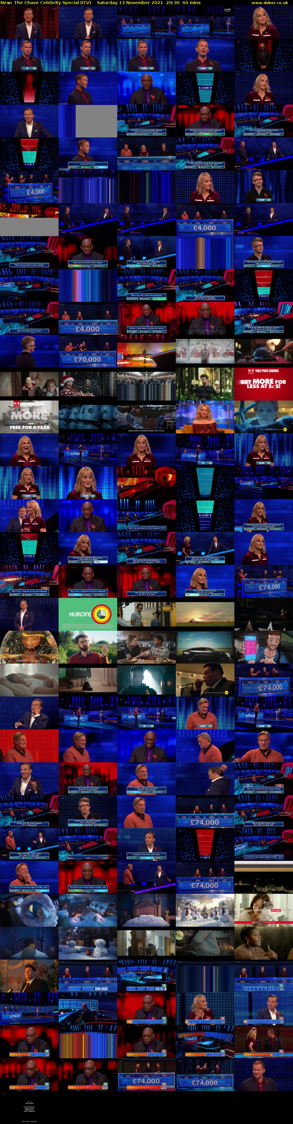 The Chase Celebrity Special (ITV) Saturday 13 November 2021 20:30 - 21:30