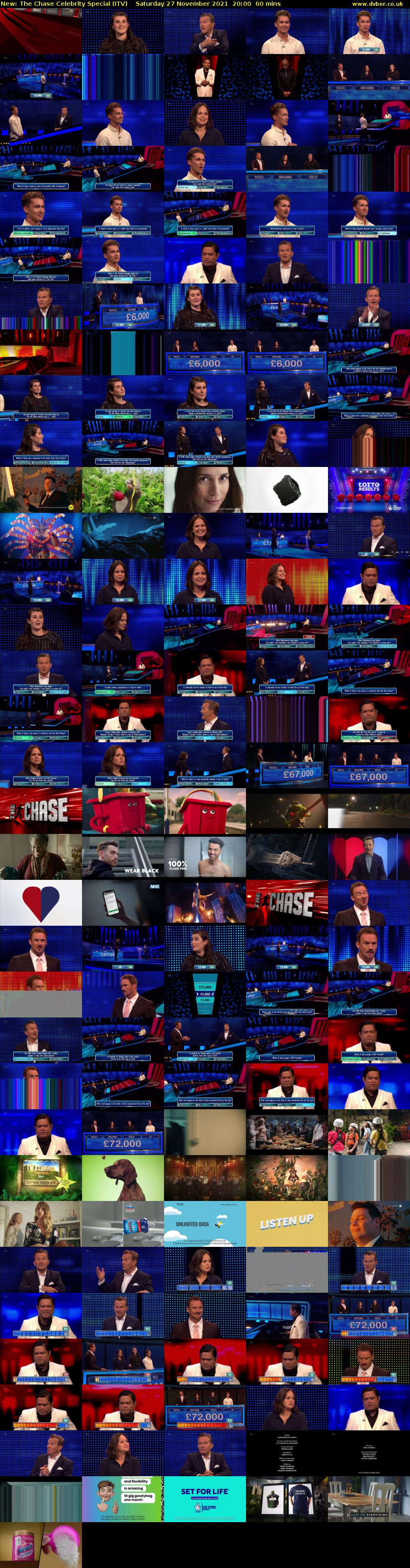 The Chase Celebrity Special (ITV) Saturday 27 November 2021 20:00 - 21:00