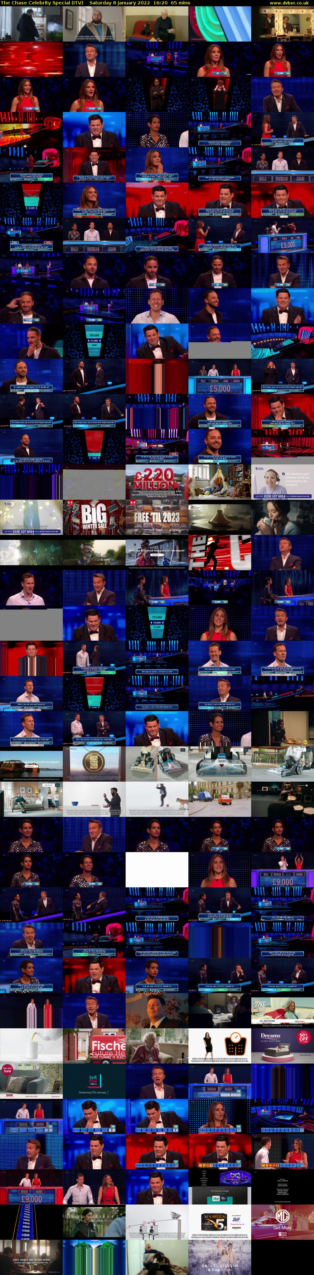 The Chase Celebrity Special (ITV) Saturday 8 January 2022 16:20 - 17:25