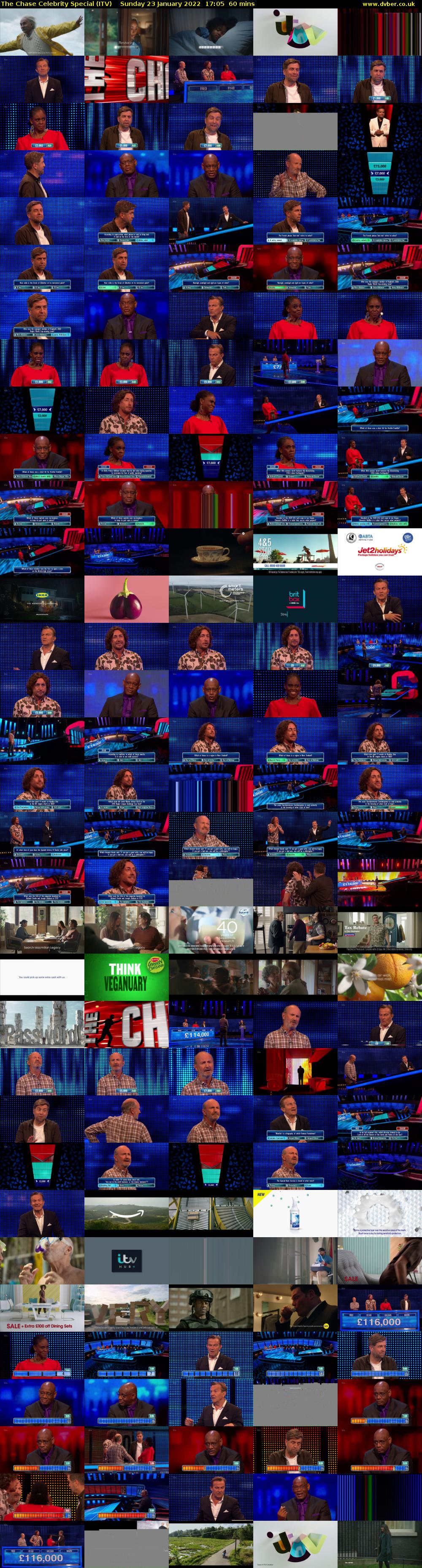 The Chase Celebrity Special (ITV) Sunday 23 January 2022 17:05 - 18:05