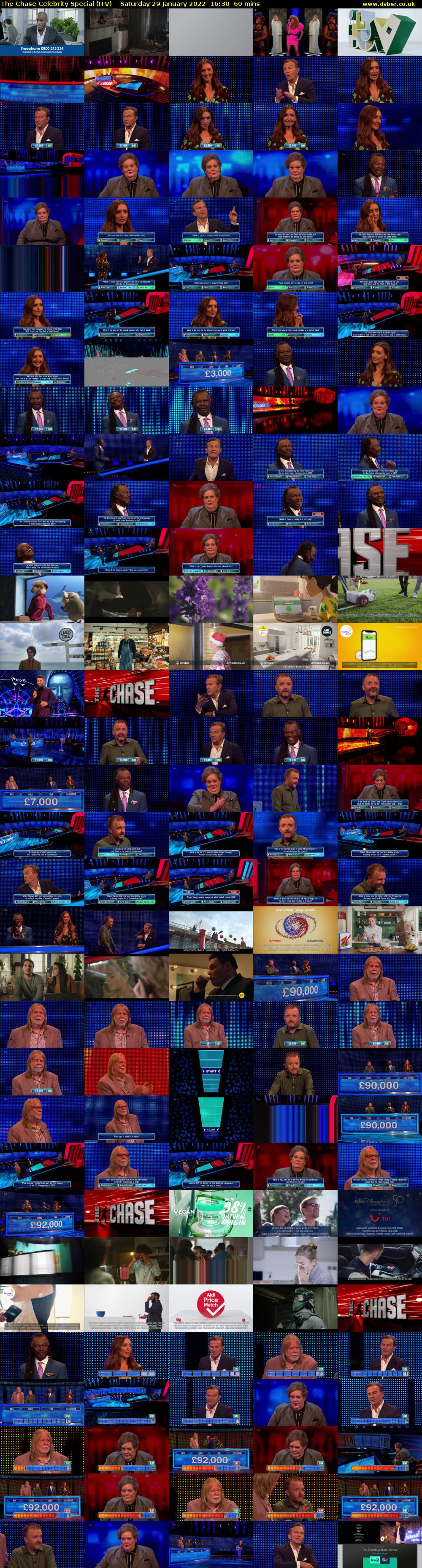 The Chase Celebrity Special (ITV) Saturday 29 January 2022 16:30 - 17:30