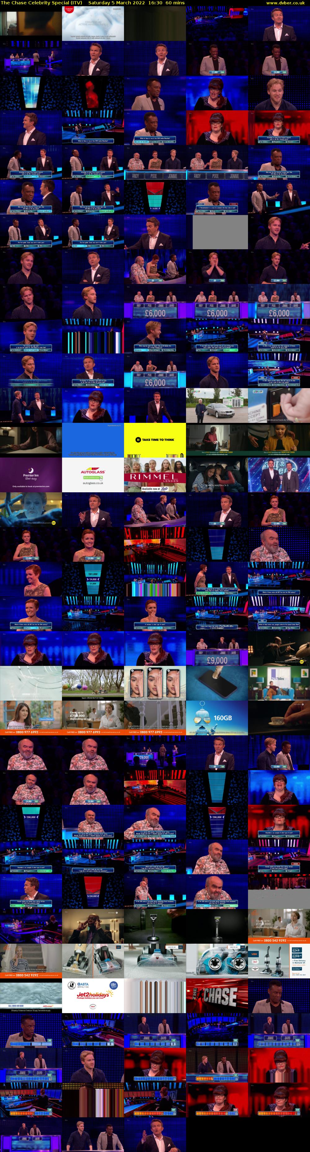 The Chase Celebrity Special (ITV) Saturday 5 March 2022 16:30 - 17:30