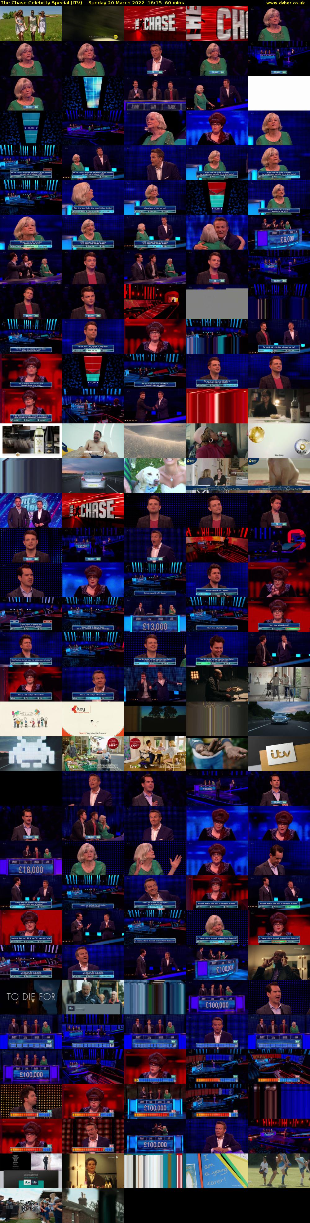 The Chase Celebrity Special (ITV) Sunday 20 March 2022 16:15 - 17:15