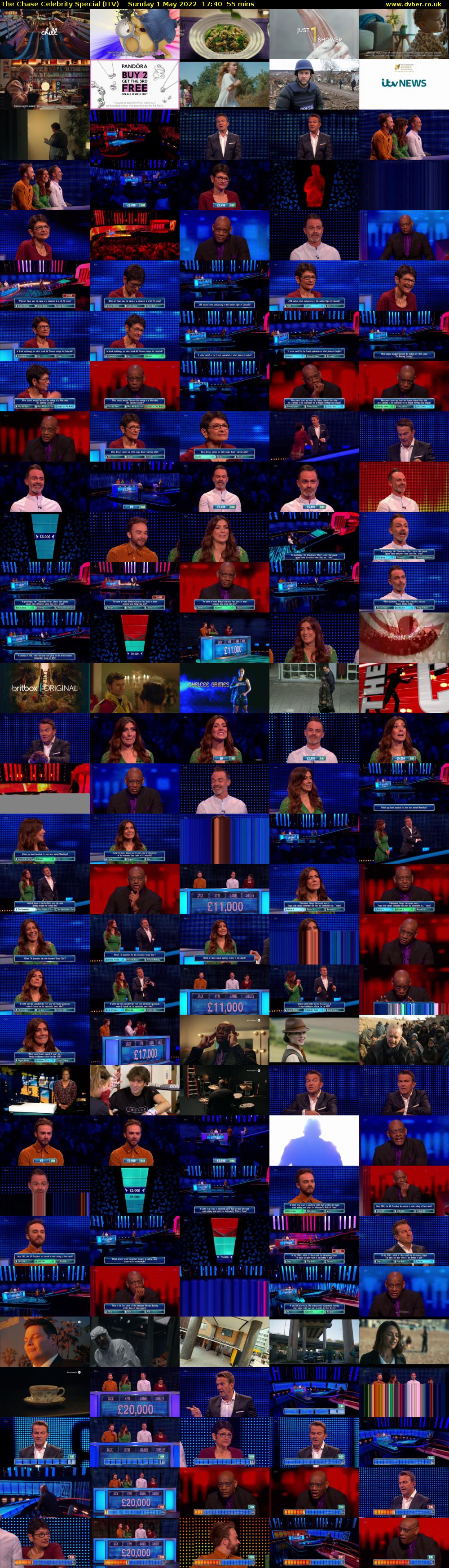 The Chase Celebrity Special (ITV) Sunday 1 May 2022 17:40 - 18:35