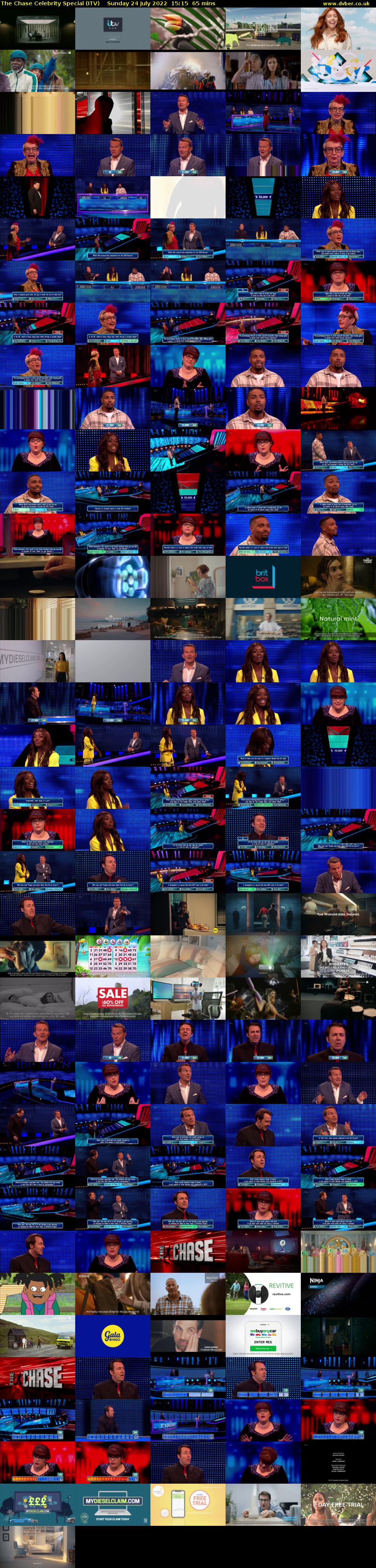 The Chase Celebrity Special (ITV) Sunday 24 July 2022 15:15 - 16:20