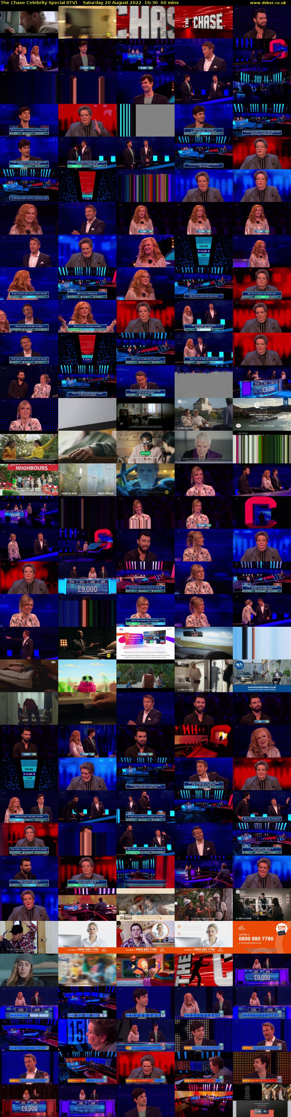 The Chase Celebrity Special (ITV) Saturday 20 August 2022 16:30 - 17:30