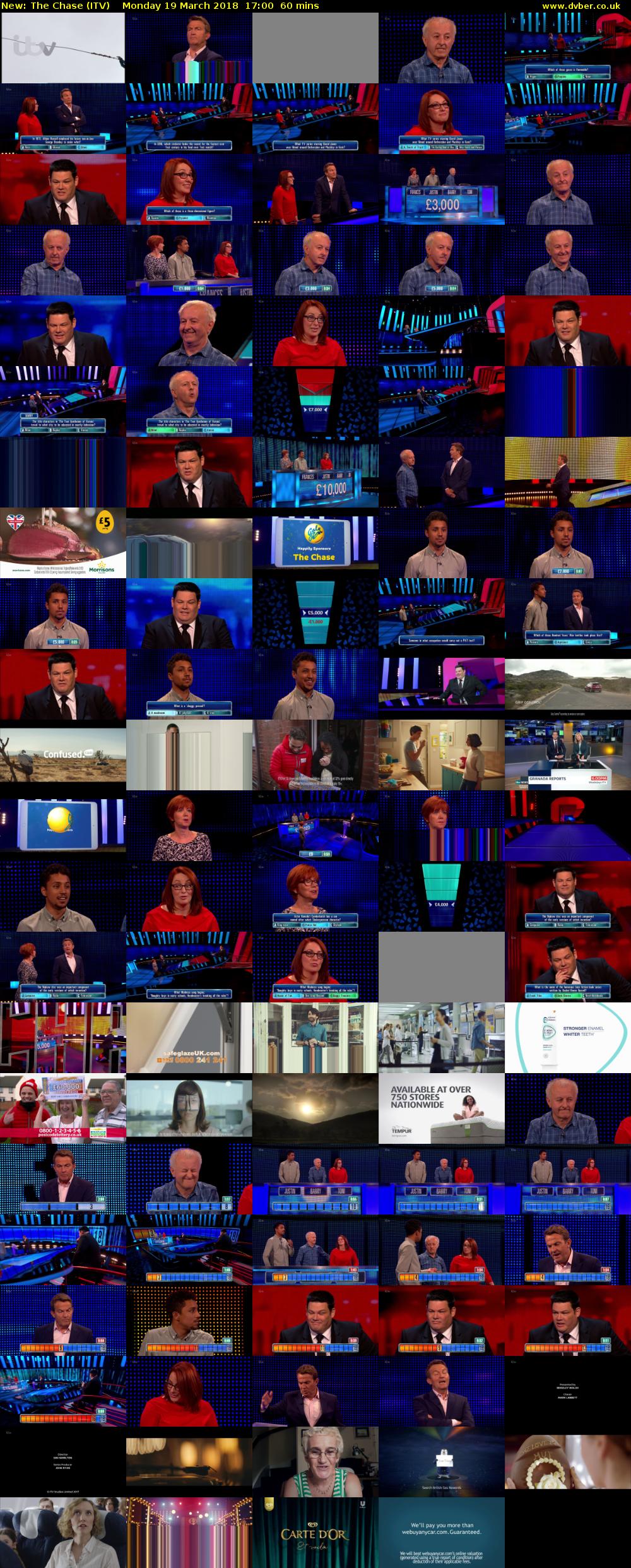 The Chase (ITV) Monday 19 March 2018 17:00 - 18:00