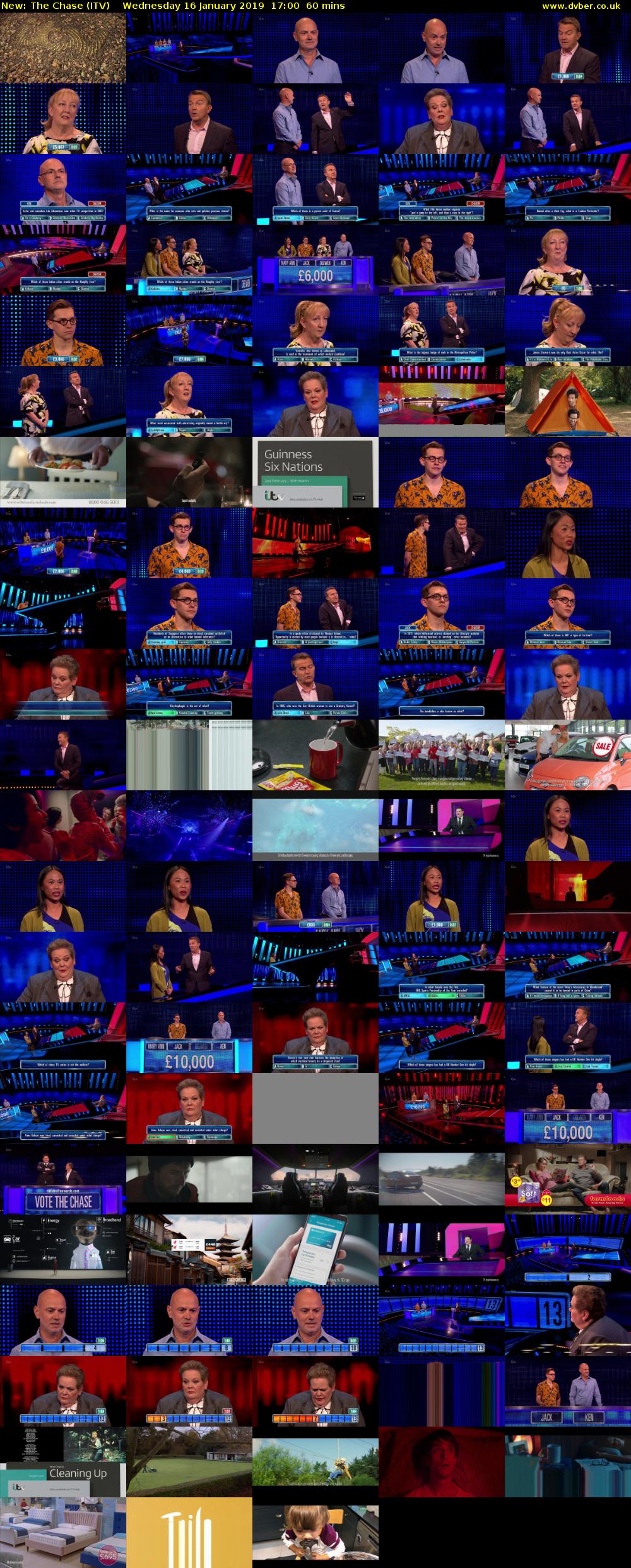 The Chase (ITV) Wednesday 16 January 2019 17:00 - 18:00