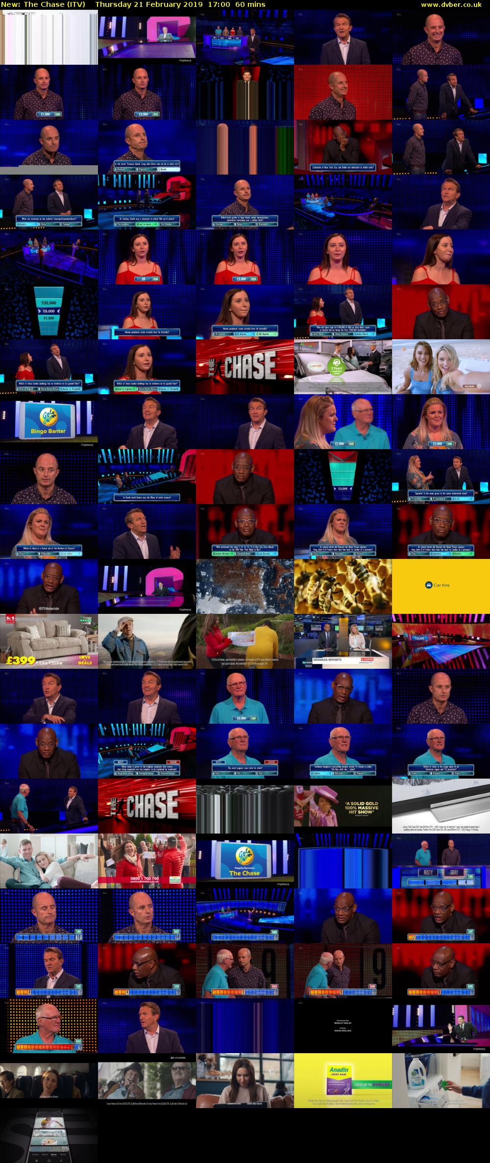The Chase (ITV) Thursday 21 February 2019 17:00 - 18:00