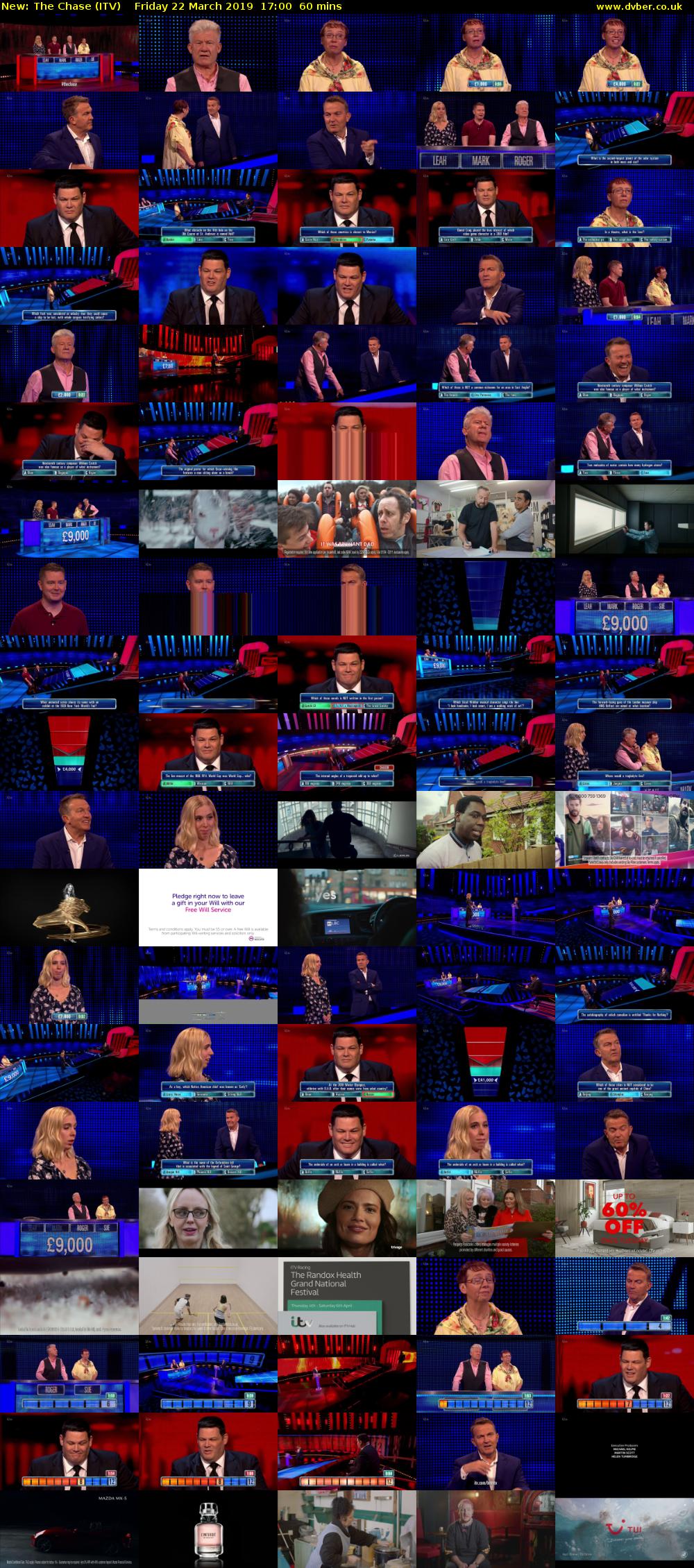 The Chase (ITV) Friday 22 March 2019 17:00 - 18:00