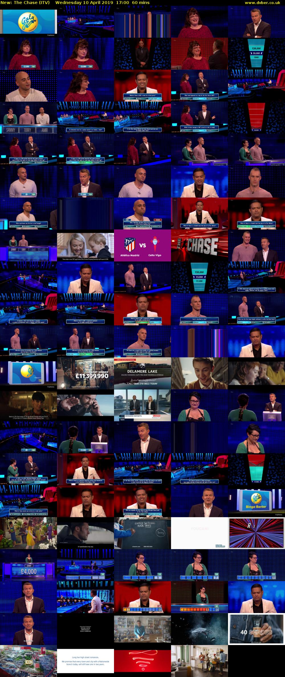 The Chase (ITV) Wednesday 10 April 2019 17:00 - 18:00