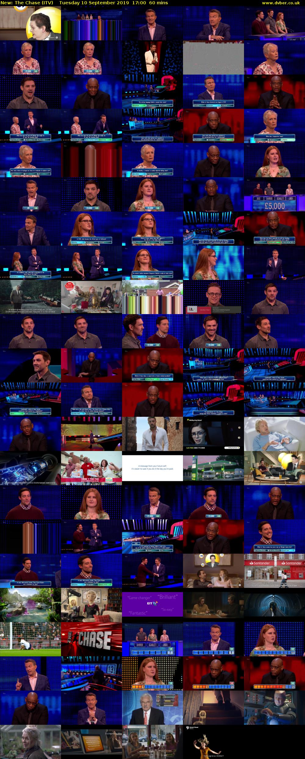 The Chase (ITV) Tuesday 10 September 2019 17:00 - 18:00