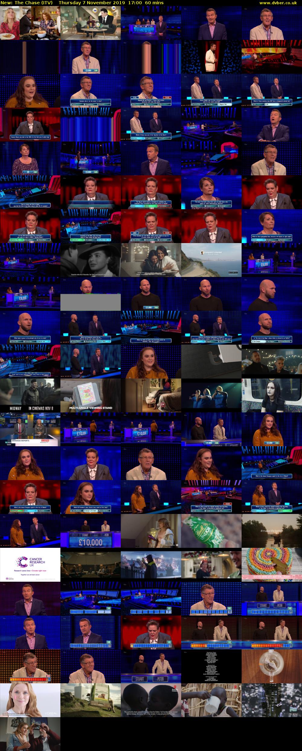 The Chase (ITV) Thursday 7 November 2019 17:00 - 18:00