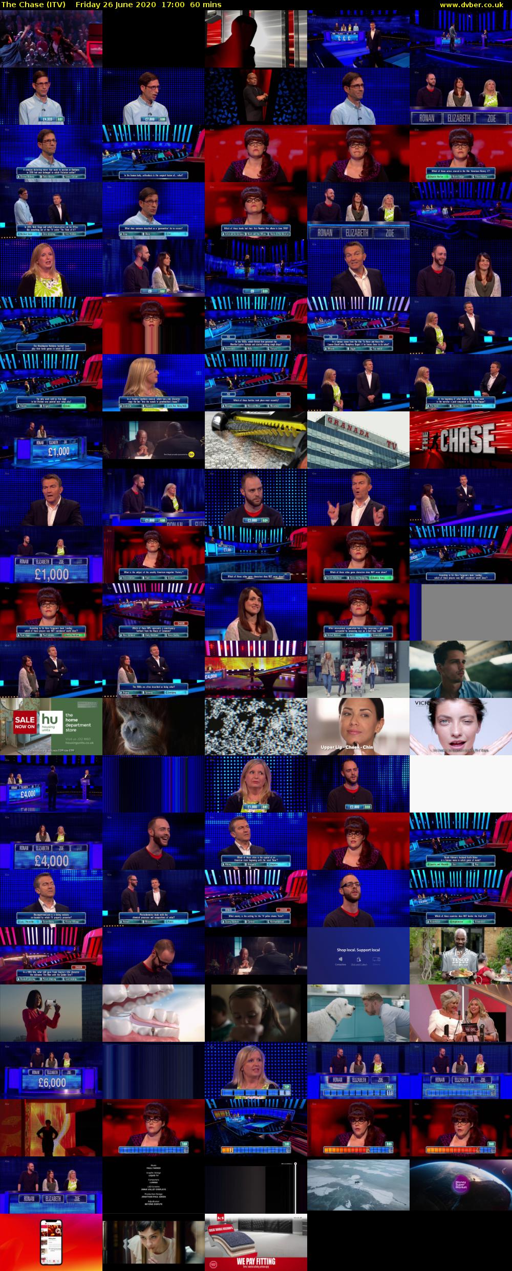 The Chase (ITV) Friday 26 June 2020 17:00 - 18:00