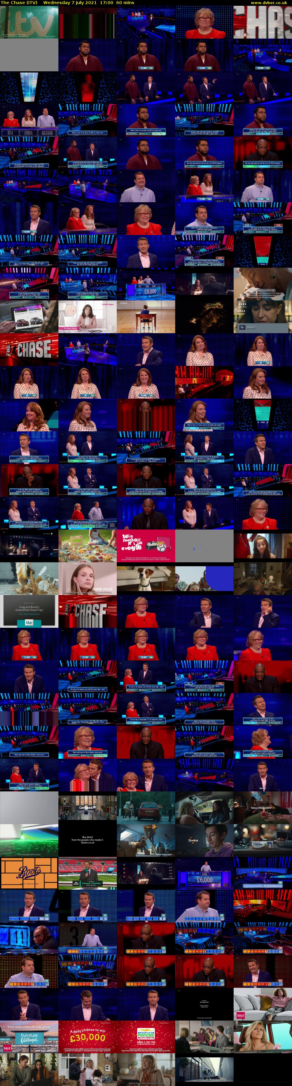 The Chase (ITV) Wednesday 7 July 2021 17:00 - 18:00