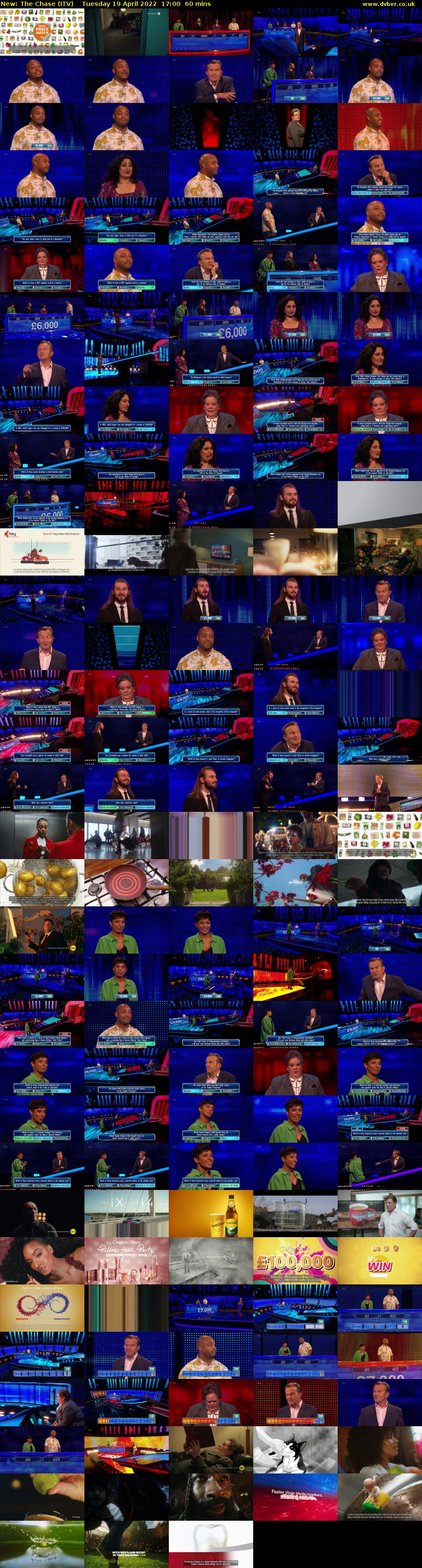 The Chase (ITV) Tuesday 19 April 2022 17:00 - 18:00