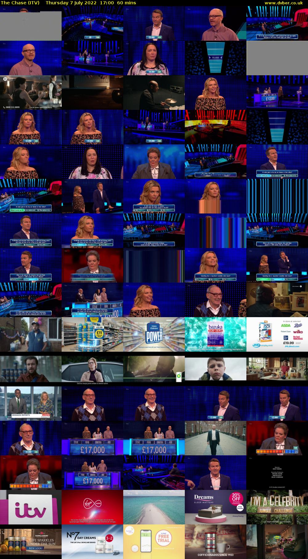 The Chase (ITV) Thursday 7 July 2022 17:00 - 18:00