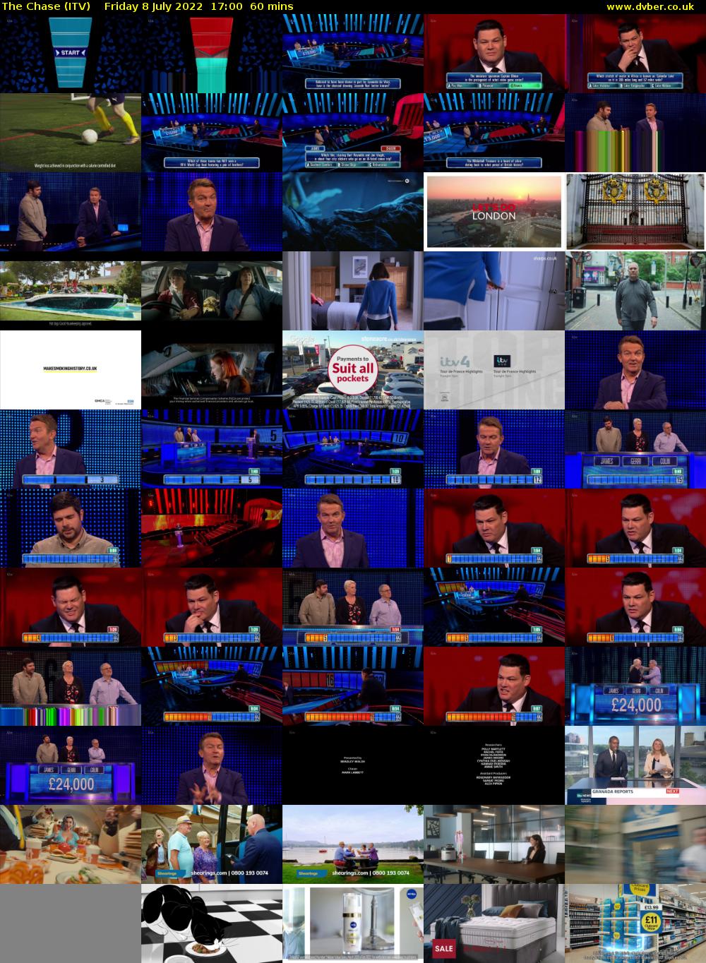 The Chase (ITV) Friday 8 July 2022 17:00 - 18:00